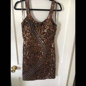Stunning Size 8 sequined dress by Scala